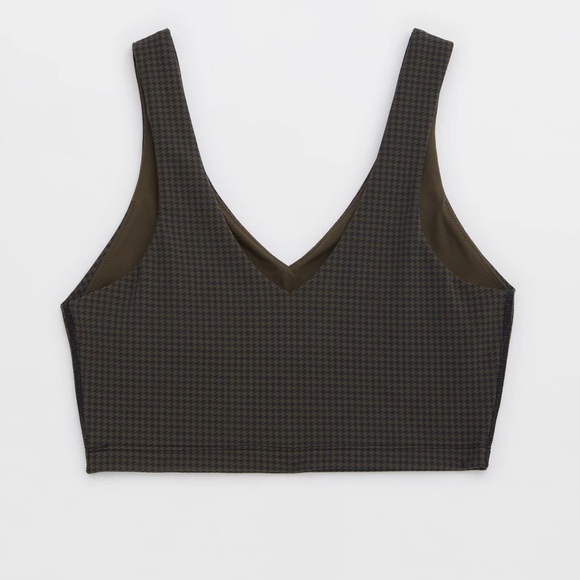 Aerie Charcoal V-Neck Top - Picture 3 of 11